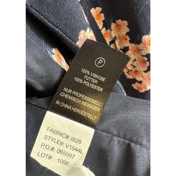 Cynthia Rowley Floral Blazer, Blue Multi, Sz: M, 70-03 - Picture 7 of 15